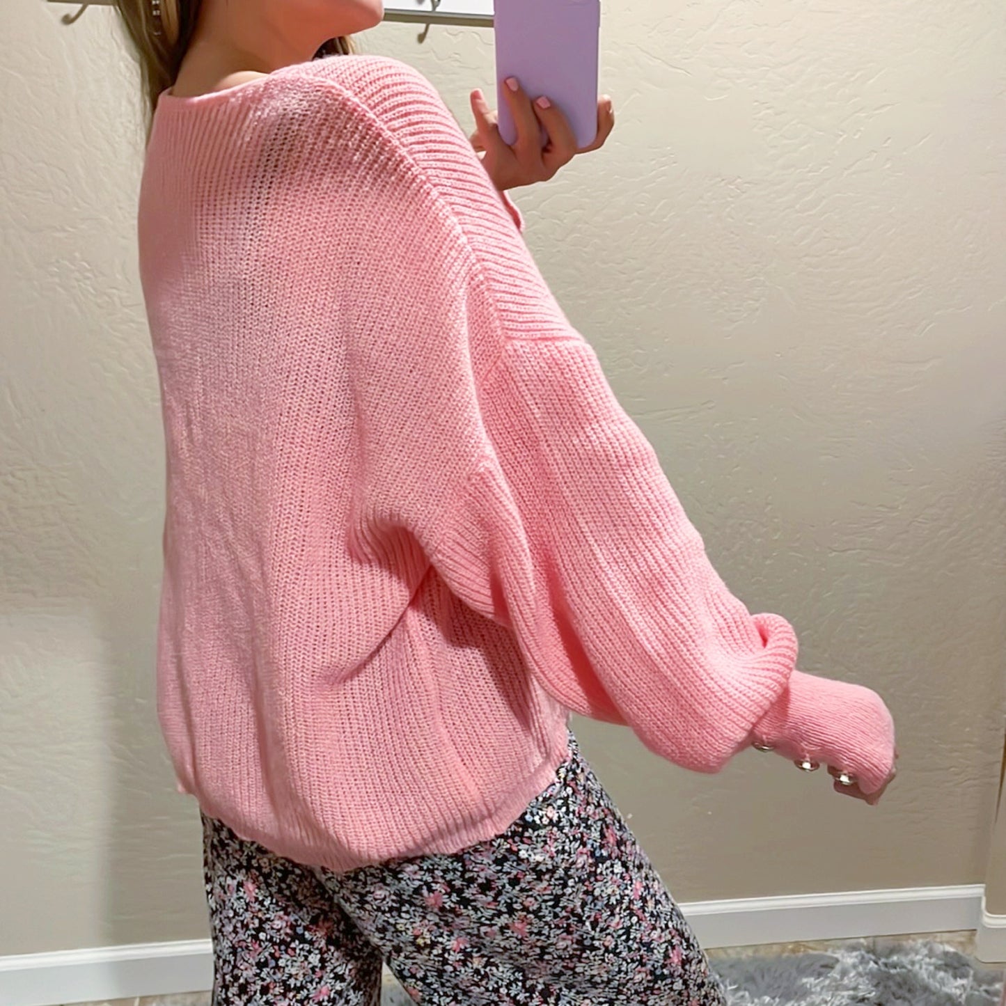Pink Knit Sweater
