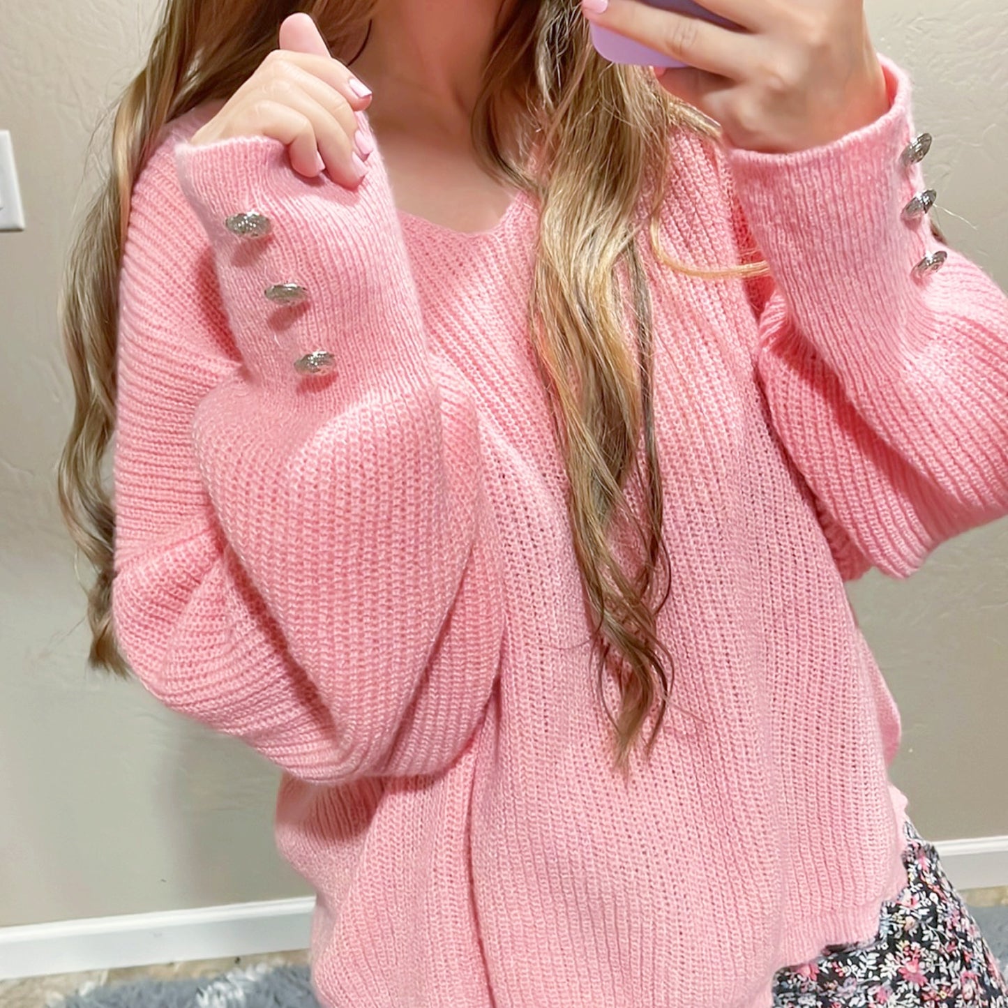 Pink Knit Sweater