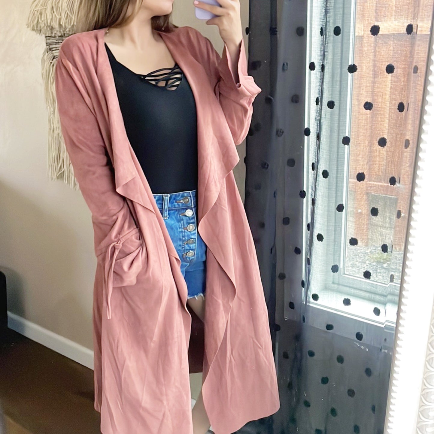 Soft Suede Duster