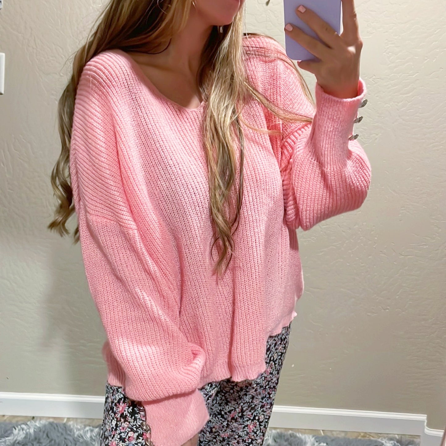 Pink Knit Sweater